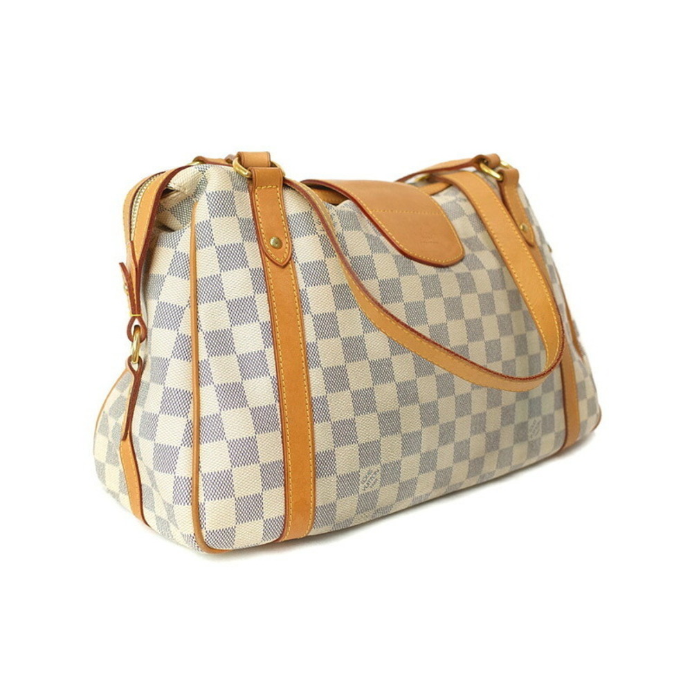Louis Vuitton White Azur Bag Shoulder Damier Stresa